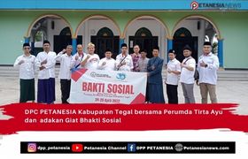 DPC PETANESIA Kabupaten Tegal bersama Perumda Tirta Ayu dan  adakan Giat Bhakti Sosial